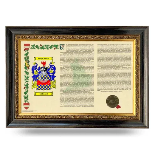 Cliffeard Armorial Landscape Framed - Heirloom