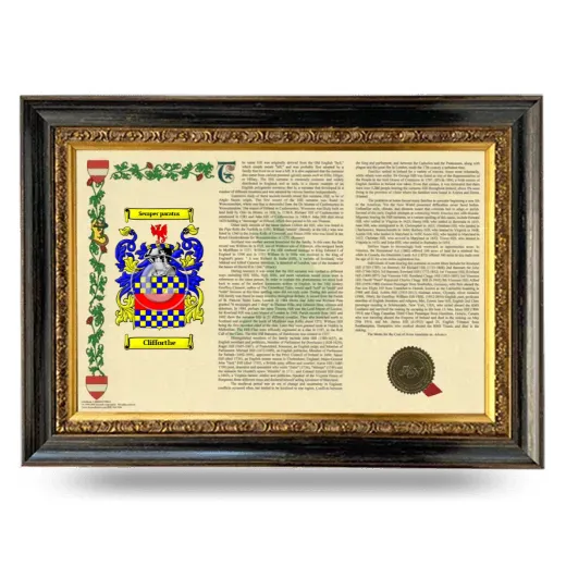 Clifforthe Armorial Landscape Framed - Heirloom