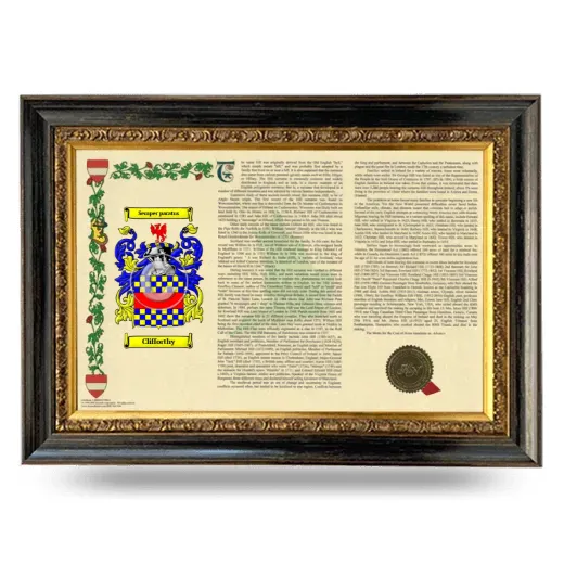 Clifforthy Armorial Landscape Framed - Heirloom