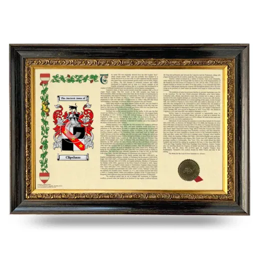 Clipsham Armorial Landscape Framed - Heirloom