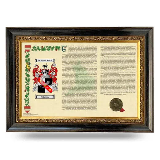 Clipson Armorial Landscape Framed - Heirloom