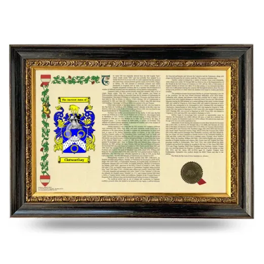 Clotworthay Armorial Landscape Framed - Heirloom