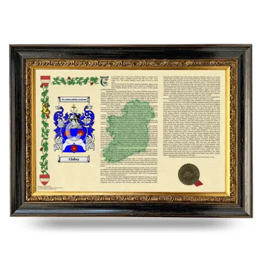 Clubsy Armorial Landscape Framed - Heirloom