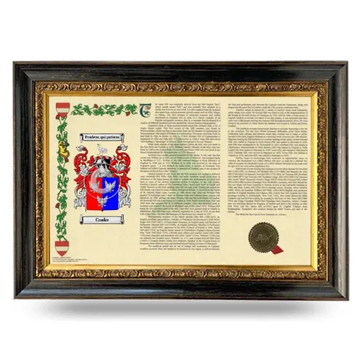 Coake Armorial Landscape Framed - Heirloom
