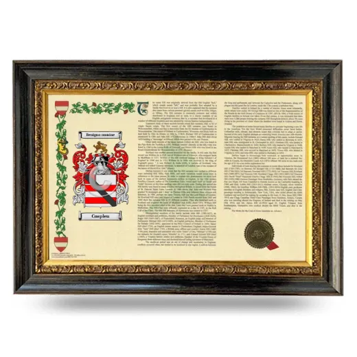 Coaplen Armorial Landscape Framed - Heirloom