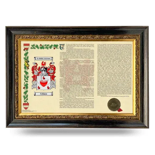 Coburn Armorial Landscape Framed - Heirloom