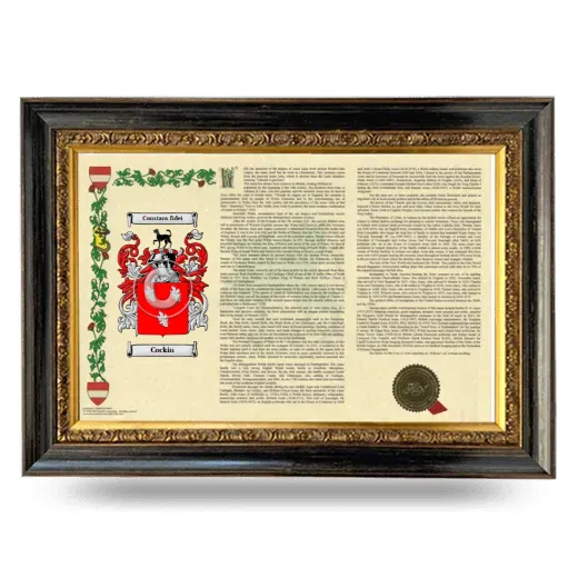Cockin Armorial Landscape Framed - Heirloom