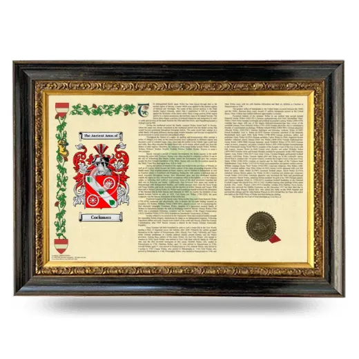 Cockman Armorial Landscape Framed - Heirloom