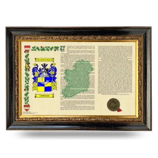 Cockussox Armorial Landscape Framed - Heirloom