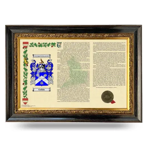 Codain Armorial Landscape Framed - Heirloom