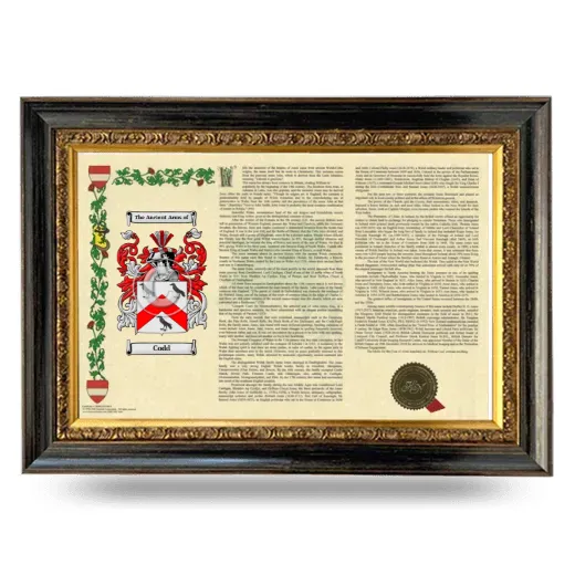 Codd Armorial Landscape Framed - Heirloom