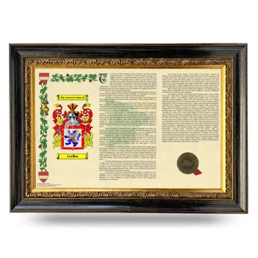 Coellos Armorial Landscape Framed - Heirloom