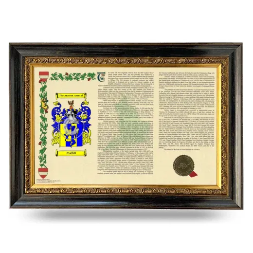Coffill Armorial Landscape Framed - Heirloom