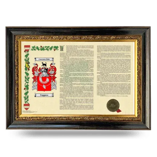 Coggans Armorial Landscape Framed - Heirloom