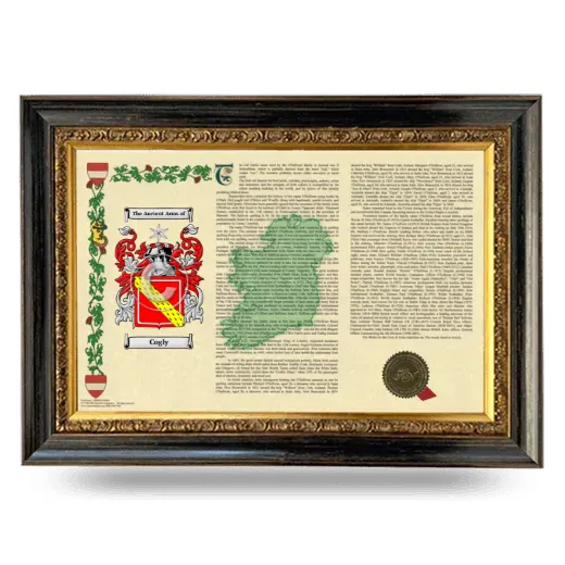 Cogly Armorial Landscape Framed - Heirloom