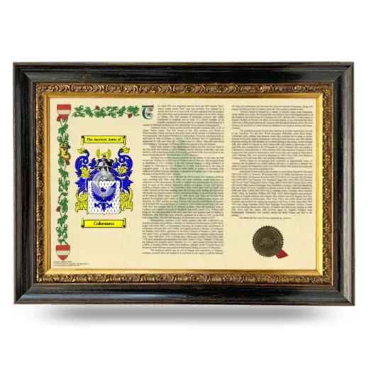 Cokemen Armorial Landscape Framed - Heirloom