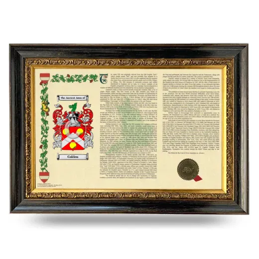 Colden Armorial Landscape Framed - Heirloom