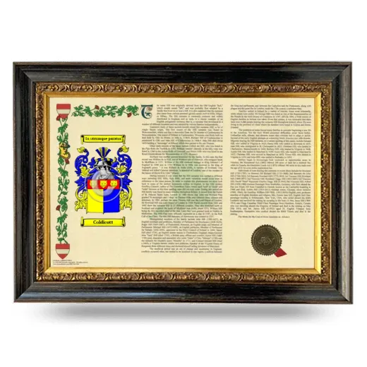 Coldicott Armorial Landscape Framed - Heirloom