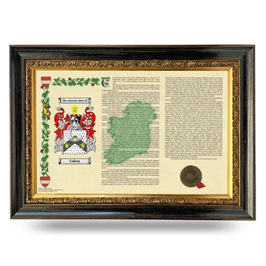 Coleey Armorial Landscape Framed - Heirloom