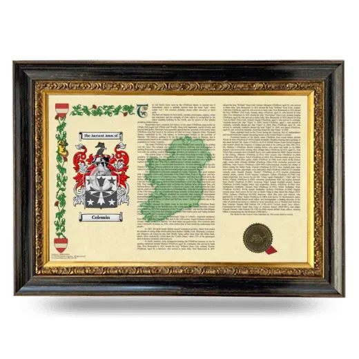 Colemin Armorial Landscape Framed - Heirloom