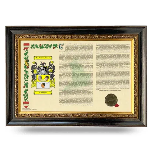 Coleord Armorial Landscape Framed - Heirloom