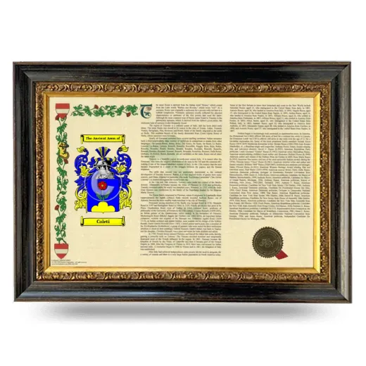 Coleti Armorial Landscape Framed - Heirloom