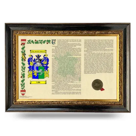 Colle Armorial Landscape Framed - Heirloom
