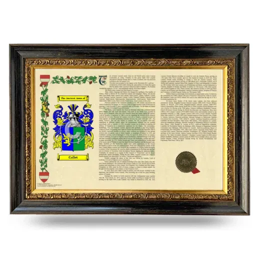 Collet Armorial Landscape Framed - Heirloom