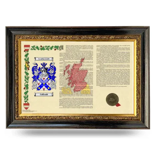Collomb Armorial Landscape Framed - Heirloom