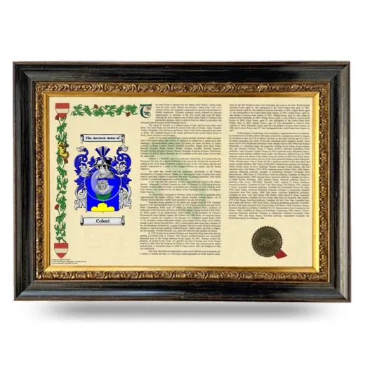 Colosi Armorial Landscape Framed - Heirloom