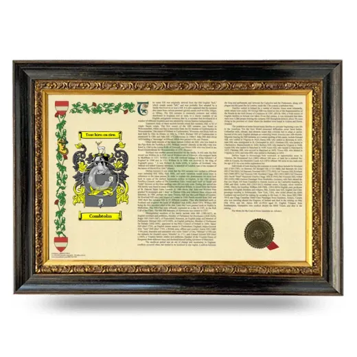 Combtolm Armorial Landscape Framed - Heirloom