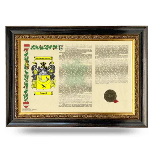 Conceil Armorial Landscape Framed - Heirloom