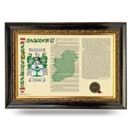 Conconan Armorial Landscape Framed - Heirloom