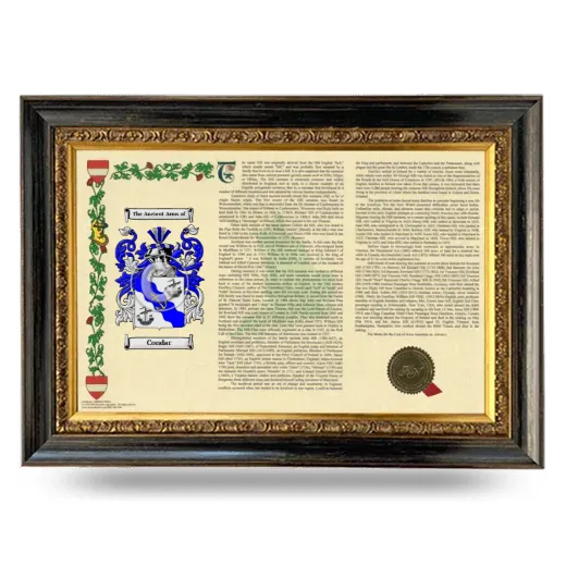 Condar Armorial Landscape Framed - Heirloom