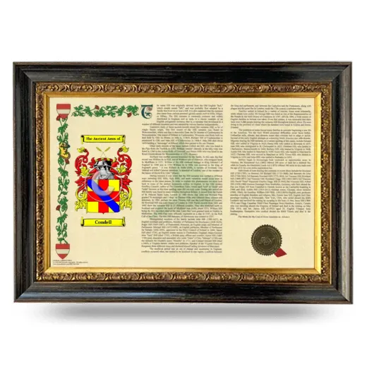 Condell Armorial Landscape Framed - Heirloom