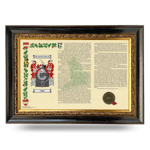 Cone Armorial Landscape Framed - Heirloom