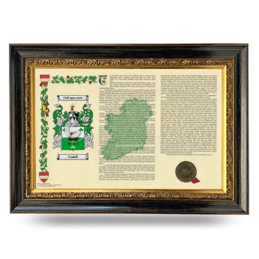 Conell Armorial Landscape Framed - Heirloom