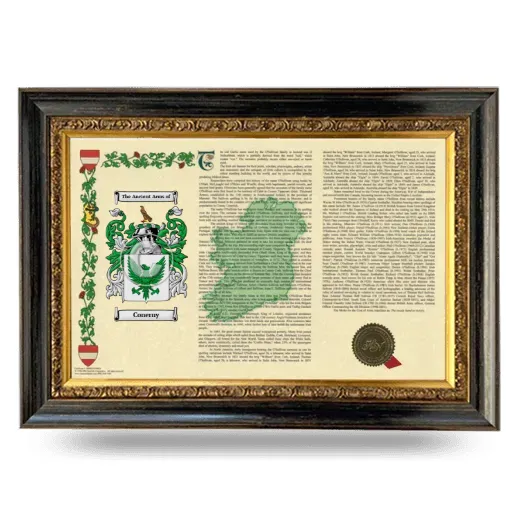 Conerny Armorial Landscape Framed - Heirloom