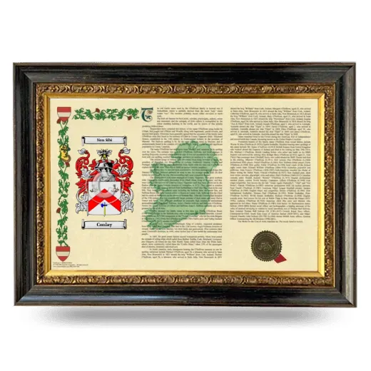 Conlay Armorial Landscape Framed - Heirloom