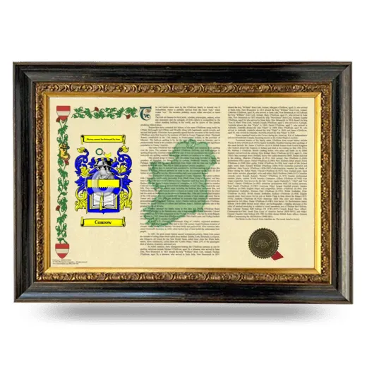 Conrow Armorial Landscape Framed - Heirloom