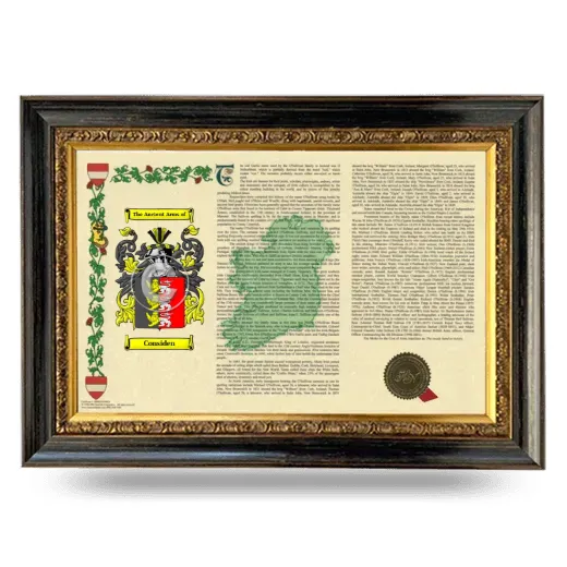 Considen Armorial Landscape Framed - Heirloom