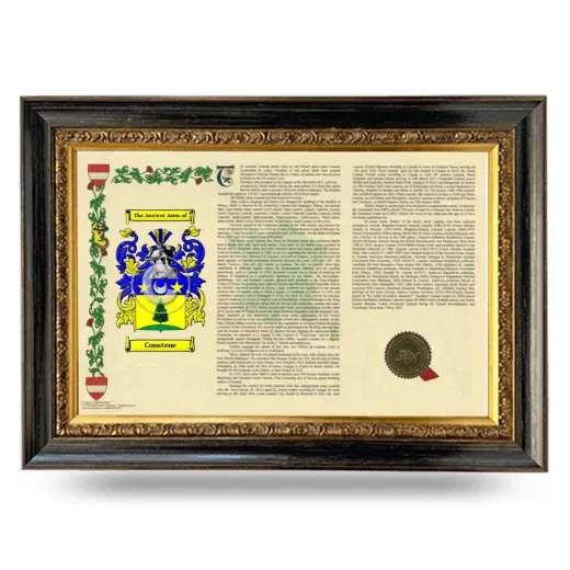 Constene Armorial Landscape Framed - Heirloom