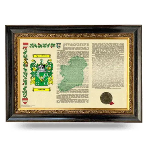 Conville Armorial Landscape Framed - Heirloom