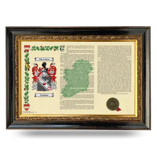 Conwaye Armorial Landscape Framed - Heirloom