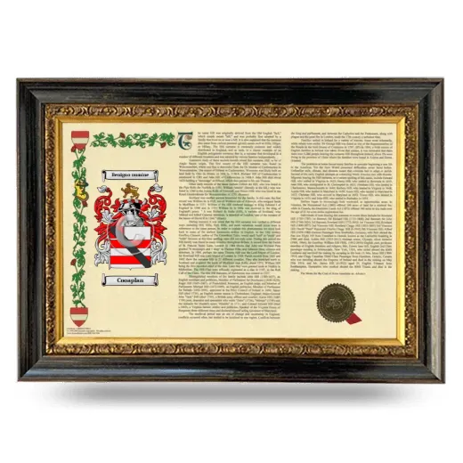 Cooaplan Armorial Landscape Framed - Heirloom