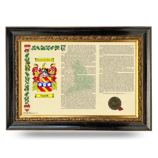 Coppink Armorial Landscape Framed - Heirloom