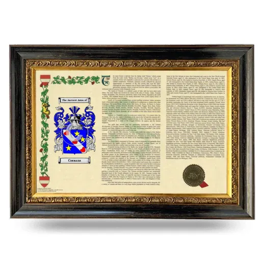 Corazza Armorial Landscape Framed - Heirloom