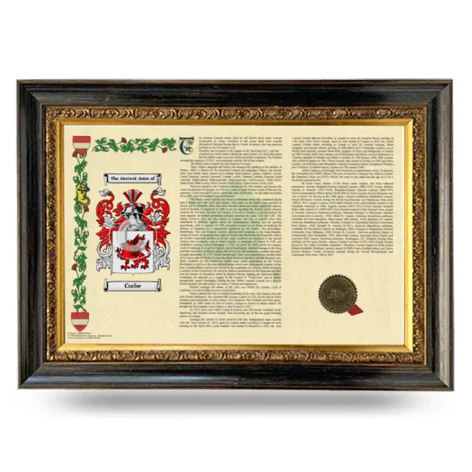 Corbe Armorial Landscape Framed - Heirloom