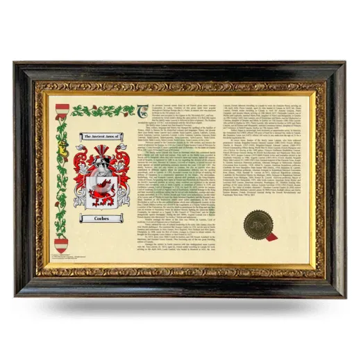 Corbes Armorial Landscape Framed - Heirloom
