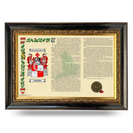 Corbridge Armorial Landscape Framed - Heirloom